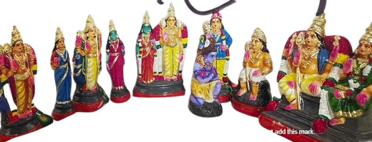 Aarupadai Veedu Murugar Set/ Dasa Avataram Golu Set/ Ten Incarnations Navarathri Dolls/ Kolu dolls/ Dasavatara Golu Bommai/ Dhasavataram Navaratri Set/ Ten Avatars Golu Dolls/ Dasa Avatars Navarathri Set/ Navarathri golu dolls