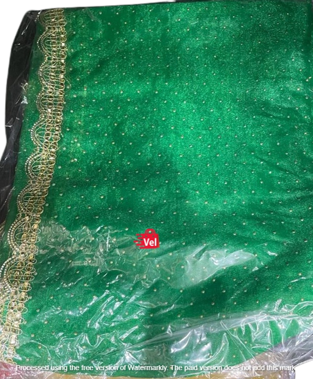 Pooja Chunni (Small Size 1MTR Green Colour)