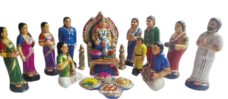 Valaikappu Set / Dasa Avataram Golu Set/ Ten Incarnations Navarathri Dolls/ Kolu dolls/ Dasavatara Golu Bommai/ Dhasavataram Navaratri Set/ Ten Avatars Golu Dolls/ Dasa Avatars Navarathri Set/ Navarathri golu dolls