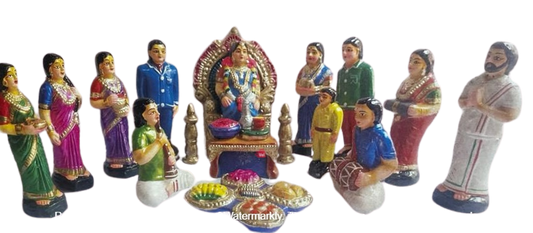 Valaikappu Set / Dasa Avataram Golu Set/ Ten Incarnations Navarathri Dolls/ Kolu dolls/ Dasavatara Golu Bommai/ Dhasavataram Navaratri Set/ Ten Avatars Golu Dolls/ Dasa Avatars Navarathri Set/ Navarathri golu dolls