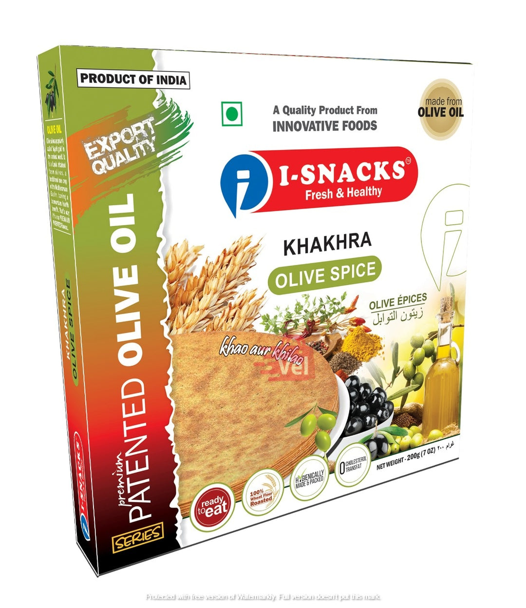 Isnacks Olive Spice Khakhara Box 200G