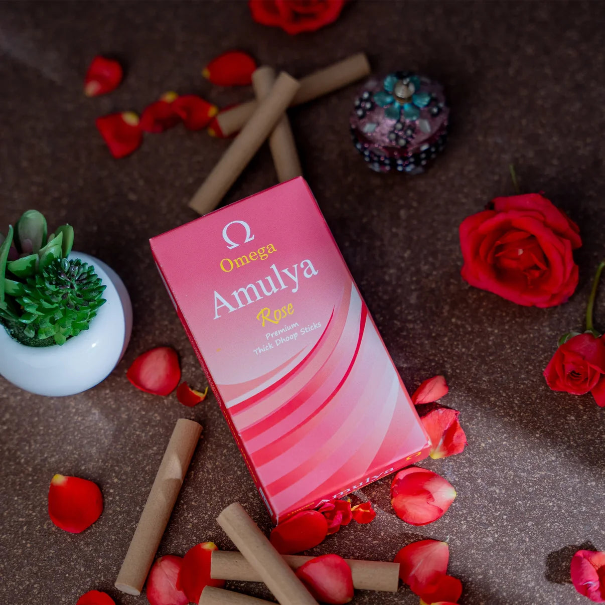 Omega Amulya Natural Premium Thick Dhoop Sticks