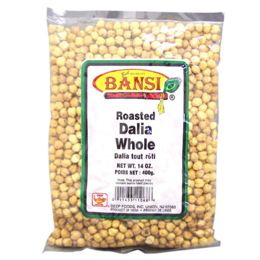 Bansi Roasted Dalia Whole 400G (Roasted whole Chickpeas)