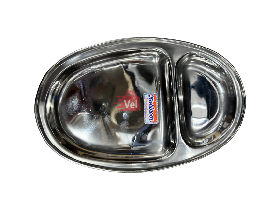 Ss Kohinoor Bojan Plate Oval 2 in 1