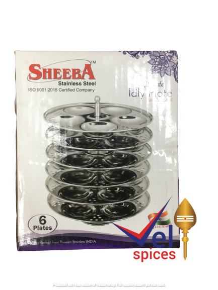 Sheeba Stainless Steel Ultimate Idly Mould 6 Plates