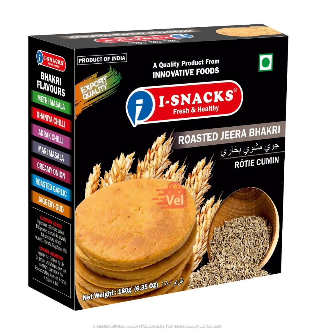 Isnacks Roasted Jeera Bhakri 180G