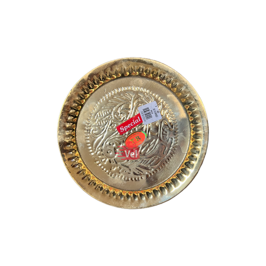 Brass Beeding Nagas Plate 8 inches