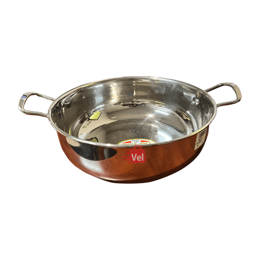 Life Time Stainless Steel Kadai Size No 15