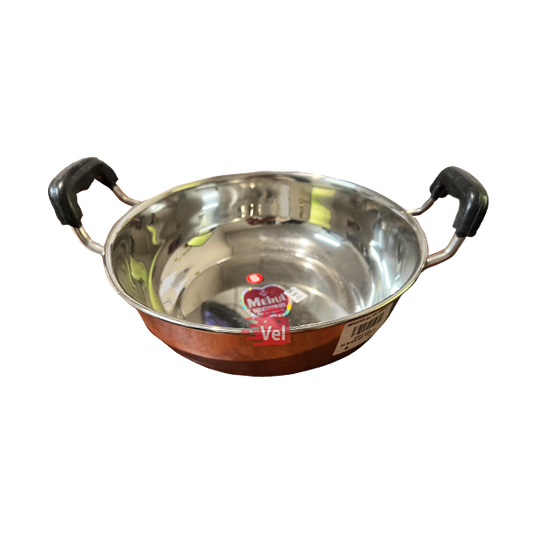 Mehul Stainless Steel Kadai Size No 5