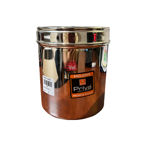 Priya Stainless Steel Container Size No 3