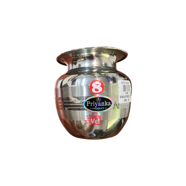 Priyanka Stainless Steel Chembu Size No 8