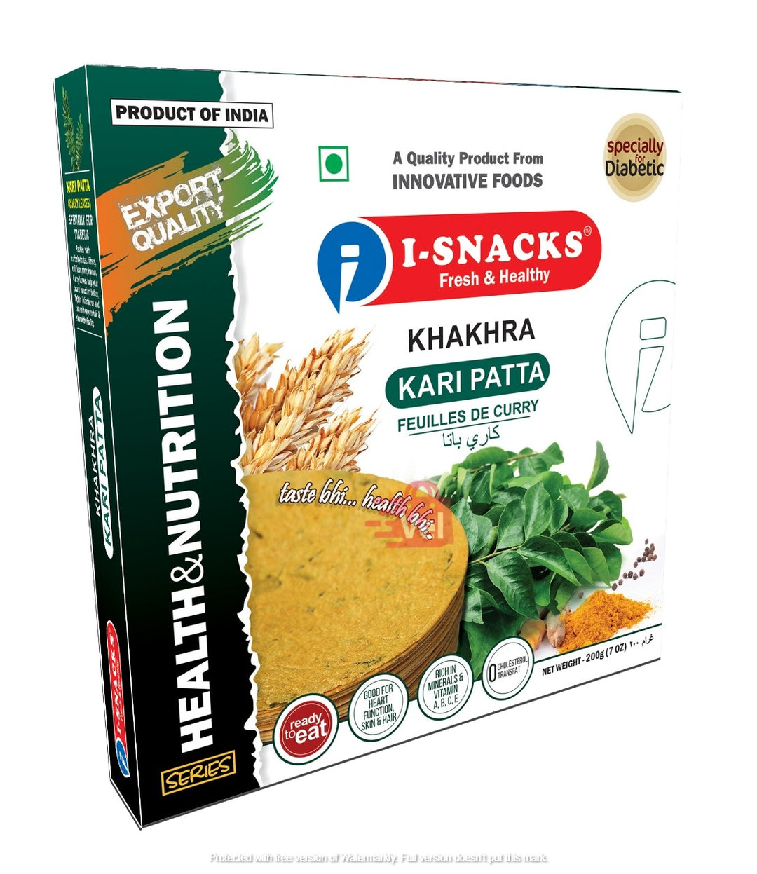 Isnacks Olive Kari Pat Khakhara Box 200G