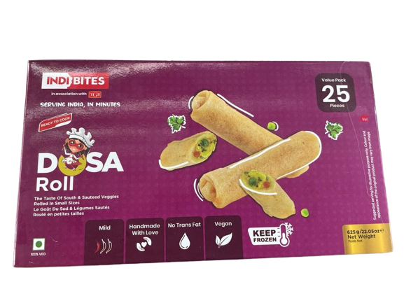 Indibites Dosa Roll Frozen 500G