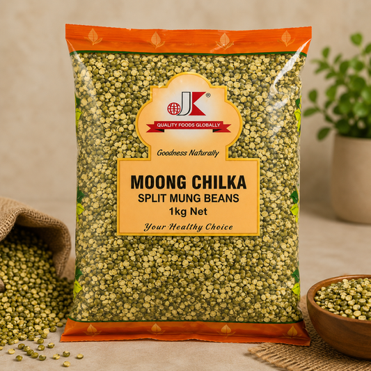 JK Moong Chilka Split Mung Beans 1kg