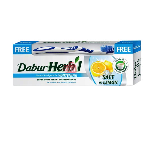 Dabur Salt and Lemon Whitening Toothpaste 150g – Vel Spices