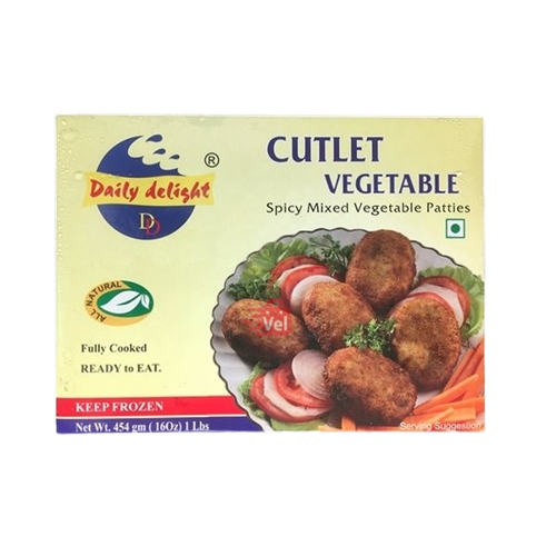 Daily Delight Vegetable Cutlet 454g Frozen