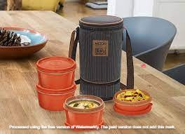 Milton Softline Tiffin Flexi Tiffin3+1 Expandable Bag