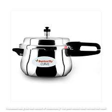Butterfly Curve SS pressure Cooker  5.5 Lit