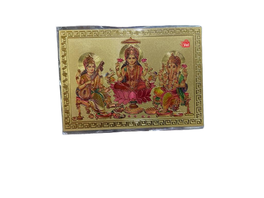 Magnestic Sticker Ganesh, Laskxhmi and Saraswati