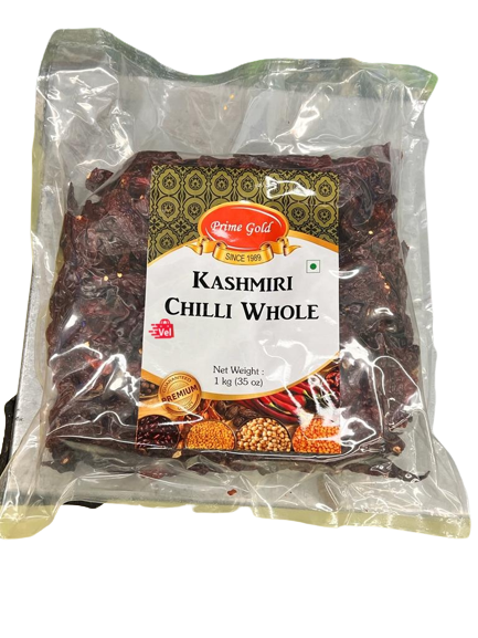 Prime Gold Chilli Whole Stemless 1Kg