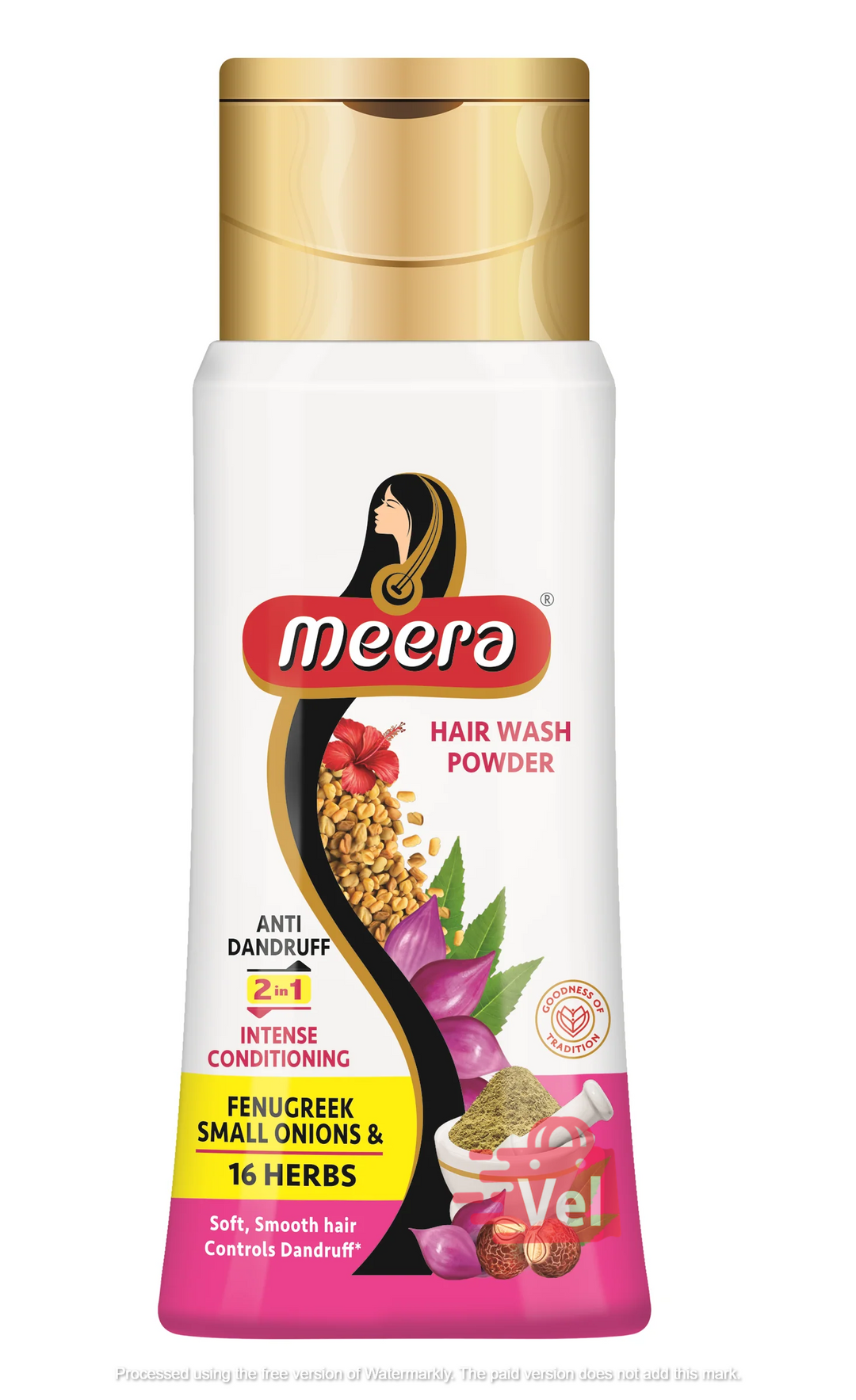 Meera Herbal Hair Wash Powder 2 In 1 120G