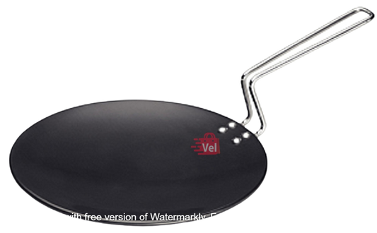 Futura Hard Anodised Tava Griddle 26Cm Diameter 6.35Mm Thickness