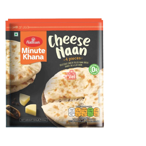 Haldirams Cheese Naan 320G Frozen