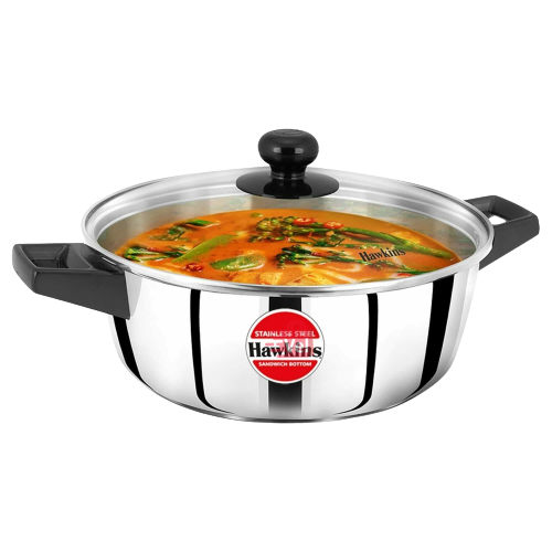 Hawkins Stainless Steel Cook N Serve Casserole 28cm 5Lt