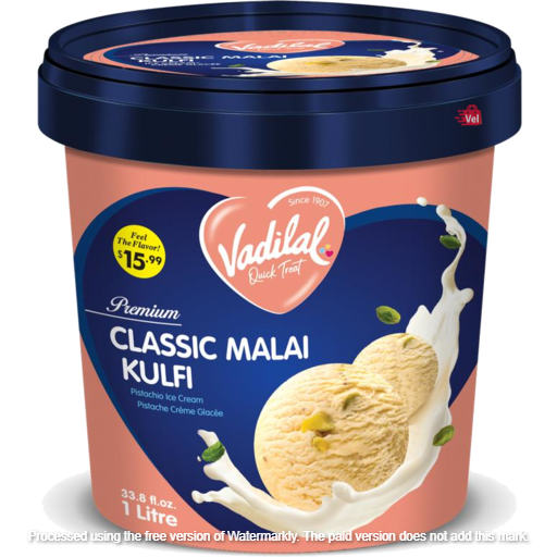 Vadilal Classic Malai Kulfi Frozen 1Lt