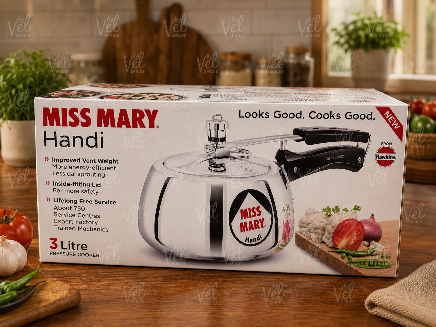 Hawkins Miss Mary Handi Pressure Cooker 3L
