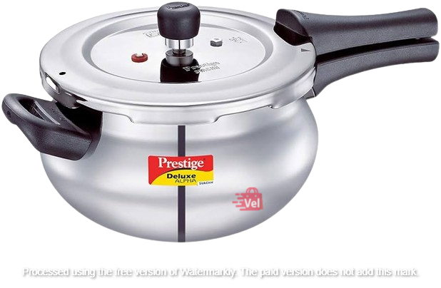 Prestige Deluxe Alpha SVACHH Stainless Steel Pressure Cooker Handi 4 Litre