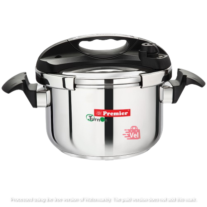 Premier TurnOn Stainless Steel Pressure Cooker 5 Litre