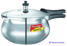 Prestige Deluxe Plus Aluminium Handi Pressure Cooker 2 Litre (Polished)