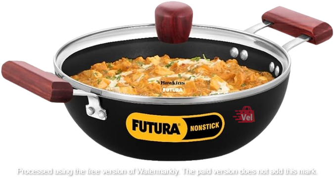 Futura Non-stick Induction Compatible Deep Kadhai 2.5 Litre