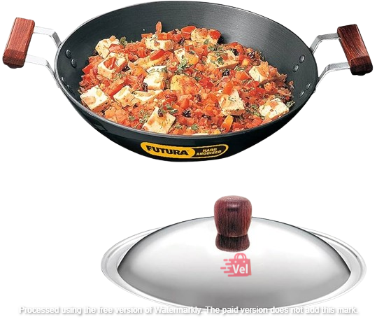 Futura Hard Anodised Deep-fry Pan With Ss Lid 2.5 Litre