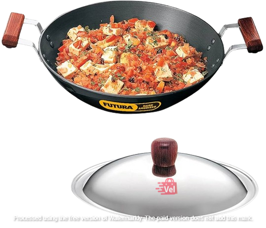 Futura Hard Anodised Deep-fry Pan With Ss Lid 2.5 Litre