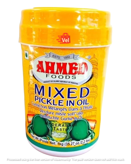 Ahmed Hyderabadi Mixed Pickle In Oil 1Kg