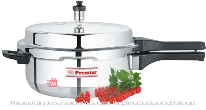 Premier Netraa Aluminium Pan Pressure Cooker 6 Litre