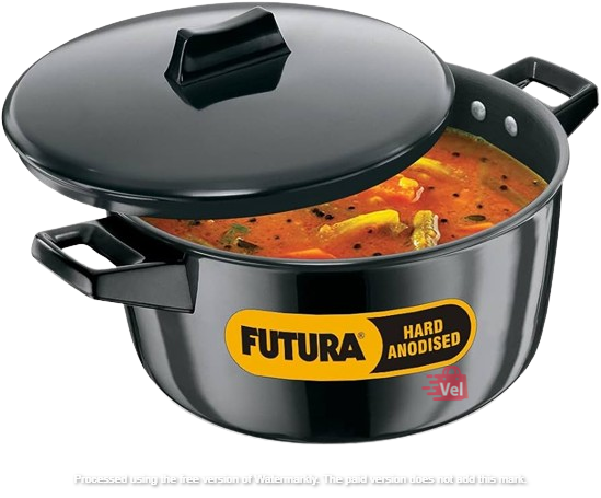 Futura Hard Anodised Cook-n-serve Bowl 4 Litre