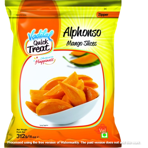 Vadilal Mango Slice Alphonso Frozen 312G