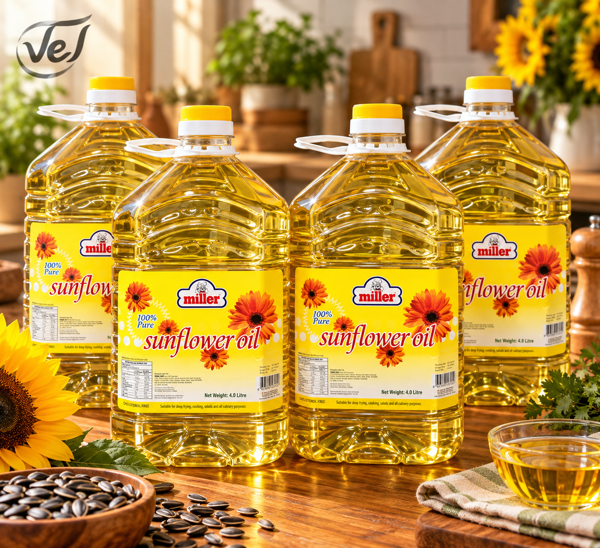 Miller Sunflower Oil 16L (4L x 4)