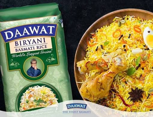 Daawat Biriyani Rice 10Kg (20%extra) 5kg x2bags -Onam Sale