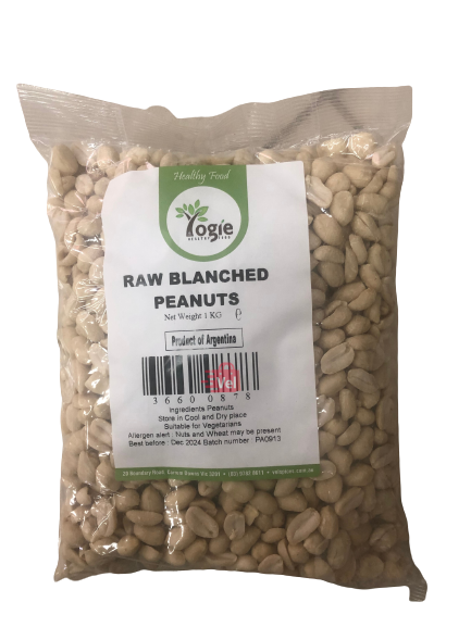 Yogie Blanched Peanuts 500G