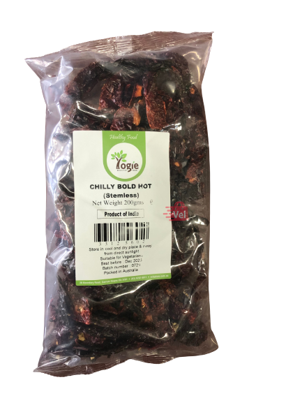 Yogie Chilli Bold Hot Stemless 200g