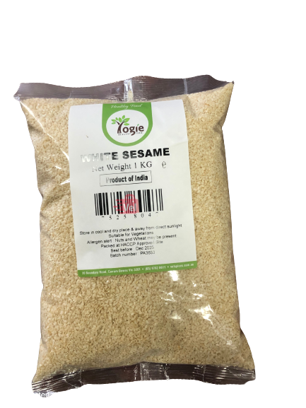 Yogie White Sesame Seeds 1Kg