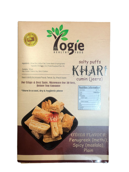 Yogie Salty Puffs Khari Cumin (Jeera) 180g-Festival Sale