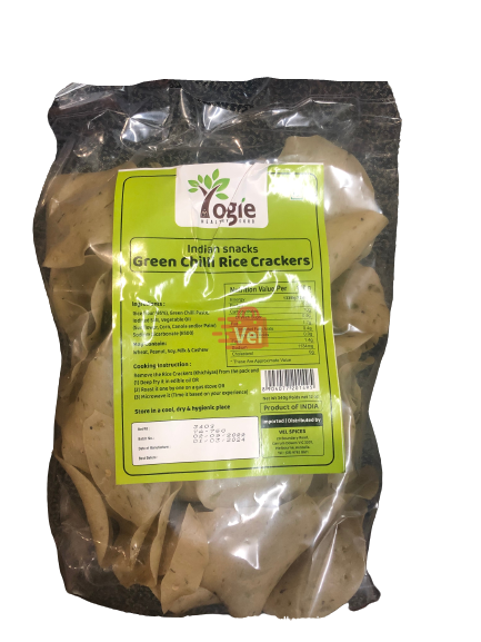 Yogie Greenchilli Rice Cracker 340G