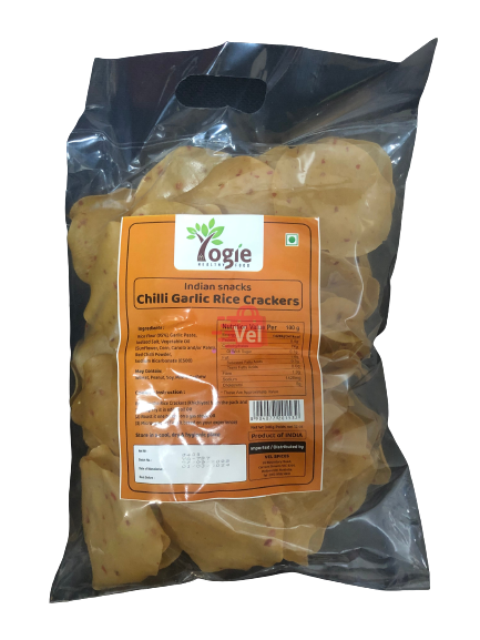 Yogie Chilli Garlic Rice Cracker 340G