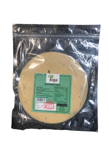 Yogie Black Pepper Papad 200G