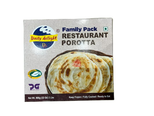 Daily Delight  Restaurant Paratha 1Kg Frozen